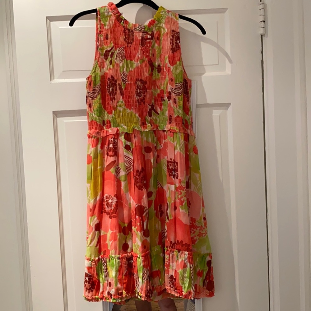 Rebecca Taylor floral smocked dress, size 0